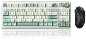 SK90 75% Wireless Keyboard with Media Knob Number Pad & SM850 Gaming Mouse SK90 75% Wireless Keyboard with Media Knob Number Pad & SM850 Gaming Mouse