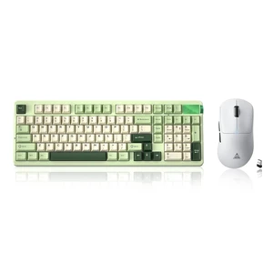 LEOBOG A98 Wireless Mechanical Keyboard and Mouse Combo, RGB Backlit Rechargeable 8000mAh Battery, Creamy Keyboard with Number Pad+ 2400DPI Mice, Programmable Keyboard Mouse with Software for PC Gamer LEOBOG A98 Wireless Mechanical Keyboard and Mouse Combo, RGB Backlit Rechargeable 8000mAh Battery, Creamy Keyboard with Number Pad+ 2400DPI Mice, Programmable Keyboard Mouse with Software for PC Gamer