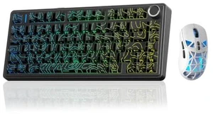 Aula F75 HE Wireless Hall Effect Magnetic Switch Gaming Keyboard +SOLAKAKA SM802 Wireless Gaming Mouse Aula F75 HE Wireless Hall Effect Magnetic Switch Gaming Keyboard +SOLAKAKA SM802 Wireless Gaming Mouse