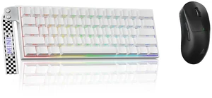 Aula MINI60 HE PRO - 60% Mechanical Gaming Keyboard Wireless, Hall Effect Magnetic Switch(White)+SOLAKAKA SM850 Wireless Gaming Mouse24000 DPI Adjustable, Lightweight, Ergonomic Wireless Mouse Aula MINI60 HE PRO - 60% Mechanical Gaming Keyboard Wireless, Hall Effect Magnetic Switch(White)+SOLAKAKA SM850 Wireless Gaming Mouse24000 DPI Adjustable, Lightweight, Ergonomic Wireless Mouse