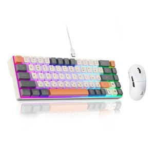60% Keyboard Wired Gaming Keyboard & SM850 Gaming Wireless Mouse 60% Keyboard Wired Gaming Keyboard & SM850 Gaming Wireless Mouse
