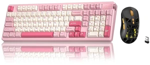 LEOBOG A98 Wireless Mechanical Keyboard, Tri-Mode BT5.0/2.4GHz/USB-C, Creamy Keyboard with Number Pad +SOLAKAKA SM802 Wireless Gaming Mouse,24,000 DPI Max,Tri-Mode 2.4GHz/BT/Wired USB Rechargeable Gam LEOBOG A98 Wireless Mechanical Keyboard, Tri-Mode BT5.0/2.4GHz/USB-C, Creamy Keyboard with Number Pad +SOLAKAKA SM802 Wireless Gaming Mouse,24,000 DPI Max,Tri-Mode 2.4GHz/BT/Wired USB Rechargeable Gam