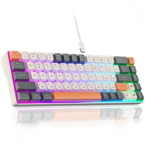 60 Percent Keyboard RGB Backlit Gaming Keyboard USB-C Wired 68 Keys 60 Percent Keyboard RGB Backlit Gaming Keyboard USB-C Wired 68 Keys