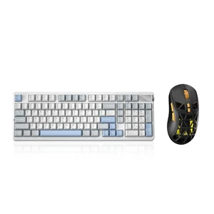 LEOBOG A98 Wireless Mechanical Keyboard and Mouse Combo,RGB Backlit Rechargeable 8000mAh Battery, Creamy Keyboard with Number Pad+ SM802 Wireless Gaming Mouse,24,000 DPI Max,Lightweight Computer Mouse LEOBOG A98 Wireless Mechanical Keyboard and Mouse Combo,RGB Backlit Rechargeable 8000mAh Battery, Creamy Keyboard with Number Pad+ SM802 Wireless Gaming Mouse,24,000 DPI Max,Lightweight Computer Mouse