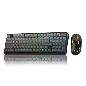 LEOBOG A98 Wireless Mechanical Keyboard, Tri-Mode BT5.0/2.4GHz/USB-C Creamy Keyboard +SOLAKAKA SM802 Wireless Gaming Mouse,24,000 DPI Max,Tri-Mode 2.4GHz/BT/Wired USB Rechargeable Black Mouse LEOBOG A98 Wireless Mechanical Keyboard, Tri-Mode BT5.0/2.4GHz/USB-C Creamy Keyboard +SOLAKAKA SM802 Wireless Gaming Mouse,24,000 DPI Max,Tri-Mode 2.4GHz/BT/Wired USB Rechargeable Black Mouse