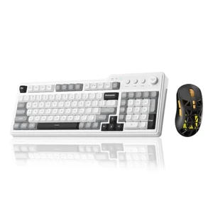 Aula F3099 Wireless Keyboard with Media Knob RGB Backlit Gaming Keyboard +SOLAKAKA SM802 Wireless Gaming Mouse Aula F3099 Wireless Keyboard with Media Knob RGB Backlit Gaming Keyboard +SOLAKAKA SM802 Wireless Gaming Mouse