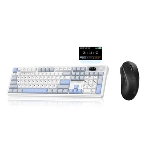 LINGBAO K108 Pro and Mouse Combo, Tri-Mode 2.4GHz/BT/Wired USB Rechargeable Creamy Keyboard with Number Pad+ SM850 Wireless Gaming Mouse Programmable Buttons,24000 DPI Adjustable for PC/Mac LINGBAO K108 Pro and Mouse Combo, Tri-Mode 2.4GHz/BT/Wired USB Rechargeable Creamy Keyboard with Number Pad+ SM850 Wireless Gaming Mouse Programmable Buttons,24000 DPI Adjustable for PC/Mac