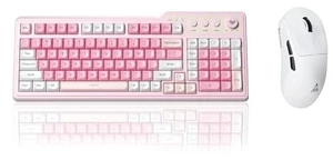 Aula F3099 Wireless Keyboard with Media Knob RGB Backlit Gaming Keyboard + SOLAKAKA SM850 - Wireless Gaming Mouse - Programmable Buttons,24000 DPI AdjustablePC Gaming & Office Mice for Win/Mac/Linux Aula F3099 Wireless Keyboard with Media Knob RGB Backlit Gaming Keyboard + SOLAKAKA SM850 - Wireless Gaming Mouse - Programmable Buttons,24000 DPI AdjustablePC Gaming & Office Mice for Win/Mac/Linux