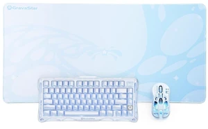Mercury K1 Keyboard & M1 Pro Mouse & Mouse Pad - Ice Blue Mercury K1 Keyboard & M1 Pro Mouse & Mouse Pad - Ice Blue