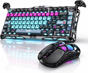V75 Pro Gaming Keyboard Cyberpunk with Gaming Mouse X pro V75 Pro Gaming Keyboard Cyberpunk with Gaming Mouse X pro