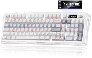 Mercury K98 98-Key Wireless Mechanical Keyboard, Silent, Pink RGB Mercury K98 98-Key Wireless Mechanical Keyboard, Silent, Pink RGB