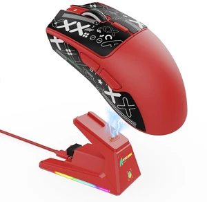 X1 Ultralight Tri Mode Wireless 40000 DPI Gaming Mouse-Red X1 Ultralight Tri Mode Wireless 40000 DPI Gaming Mouse-Red