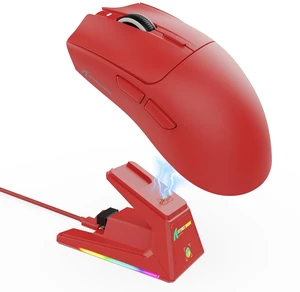 X1 Ultralight Tri Mode Wireless 40000 DPI Gaming Mouse-Red X1 Ultralight Tri Mode Wireless 40000 DPI Gaming Mouse-Red