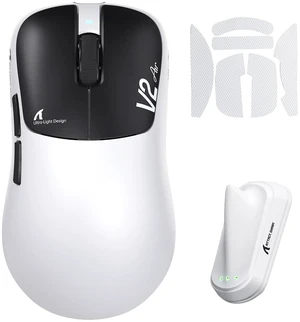 V2AIR Wireless 8K Gaming Mouse,52g Ultralight-White Black+Tape V2AIR Wireless 8K Gaming Mouse,52g Ultralight-White Black+Tape