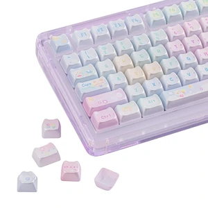 Cute Cat Keycaps Set, Mao Profile, Cat Shape Cute Cat Keycaps Set, Mao Profile, Cat Shape