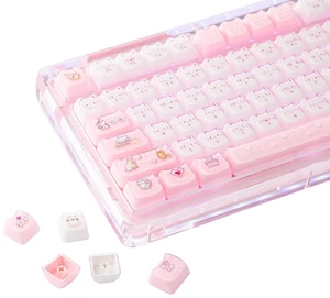 Cute Cat Keycaps Set, Mao Profile, Cat Shape Cute Cat Keycaps Set, Mao Profile, Cat Shape