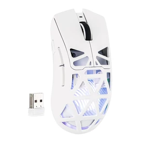 Aula SC620 Gaming Mouse, 2.4G/USB-C/BT Wireless Mouse with 400mAh Battery, Adjustable 12,000 DPI & 1000 Polling Rate, PAW3311 Sensor, RGB Lighting, Programmable Buttons, for Win/Mac (White) Aula SC620 Gaming Mouse, 2.4G/USB-C/BT Wireless Mouse with 400mAh Battery, Adjustable 12,000 DPI & 1000 Polling Rate, PAW3311 Sensor, RGB Lighting, Programmable Buttons, for Win/Mac (White)