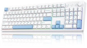 Vibe108 Full Size Mechanical Keyboard w/Knob, Multimedia Button Vibe108 Full Size Mechanical Keyboard w/Knob, Multimedia Button