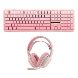 Aula F108 100% Mechanical Keyboard with G7 Wireless Gaming Headset Aula F108 100% Mechanical Keyboard with G7 Wireless Gaming Headset