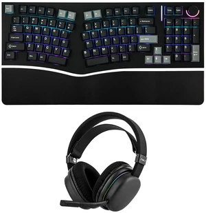 Feker Alice98 Ergonomic 98 Keys Custom Mechanical Keyboard with Aula G7 Gaming Headset Feker Alice98 Ergonomic 98 Keys Custom Mechanical Keyboard with Aula G7 Gaming Headset