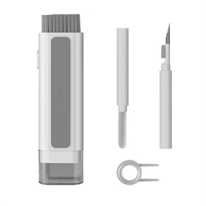 6-in-1 Keyboard Cleaner Kit Laptop Portable Cleaning Pen with Brush, Key Puller Compatible with ipad, iPod, Earbuds, Earphone, Keyboard,Phone, Screen (White) 6-in-1 Keyboard Cleaner Kit Laptop Portable Cleaning Pen with Brush, Key Puller Compatible with ipad, iPod, Earbuds, Earphone, Keyboard,Phone, Screen (White)