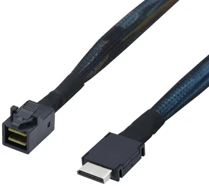 PCIe Oculink SFF-8611 4i to Mini SAS SFF-8643 Internal Server Cable 12Gbps High-Speed Data Transmission | 32AWG (19.68, Inches) PCIe Oculink SFF-8611 4i to Mini SAS SFF-8643 Internal Server Cable 12Gbps High-Speed Data Transmission | 32AWG (19.68, Inches)