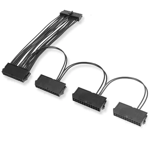 24Pin Dual PSU Power Cable 1.05FT/32cm 20+4 Motherboard Dual Startup for ATX Motherboard 18AWG (1 to 4) 24Pin Dual PSU Power Cable 1.05FT/32cm 20+4 Motherboard Dual Startup for ATX Motherboard 18AWG (1 to 4)
