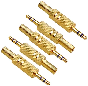 3.5mm Headphone Connector Welding Head Dual Channel Audio Speaker Plug for Wire in D4.0mm (5) 3.5mm Headphone Connector Welding Head Dual Channel Audio Speaker Plug for Wire in D4.0mm (5)