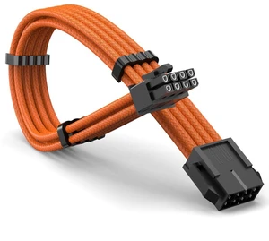 GPU 8Pin (6+2) Extension Cable 30cm Male to Female, 18AWG Tinned Copper, Color Nylon Braided, ATX PSU Power Cord for Graphics Cards (Orange) GPU 8Pin (6+2) Extension Cable 30cm Male to Female, 18AWG Tinned Copper, Color Nylon Braided, ATX PSU Power Cord for Graphics Cards (Orange)