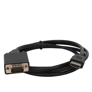 HDMI-Compatible to VGA Cable 1080P 15Pin VGA Output Adapter Male to Male Without Audio Port HDMI-Compatible to VGA Cable 1080P 15Pin VGA Output Adapter Male to Male Without Audio Port