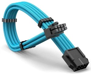 GPU 8Pin (6+2) Extension Cable 30cm Male to Female, 18AWG Tinned Copper, Color Nylon Braided, ATX PSU Power Cord for Graphics Cards (Light Blue) GPU 8Pin (6+2) Extension Cable 30cm Male to Female, 18AWG Tinned Copper, Color Nylon Braided, ATX PSU Power Cord for Graphics Cards (Light Blue)