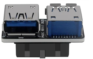 Motherboard USB 3.0 19/20Pin to 2* USB A Connector Male to Female Adapter Header Support Chassis Front (PH22C) Motherboard USB 3.0 19/20Pin to 2* USB A Connector Male to Female Adapter Header Support Chassis Front (PH22C)