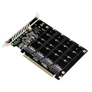 PH44 4*NVMe RAID PCI-E X16 Split Card High Speed 4 * 64Gbps Support m.2 NVMe SSD 2230 2242 2260 2280 PH44 4*NVMe RAID PCI-E X16 Split Card High Speed 4 * 64Gbps Support m.2 NVMe SSD 2230 2242 2260 2280