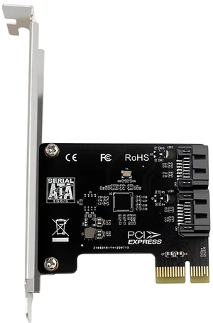 PH52A PCIE x1 to 2Port SATA3.0 Expansion Card 6Gps Support Soft RAID for Desktop Compatible with Wins10 Linux PH52A PCIE x1 to 2Port SATA3.0 Expansion Card 6Gps Support Soft RAID for Desktop Compatible with Wins10 Linux