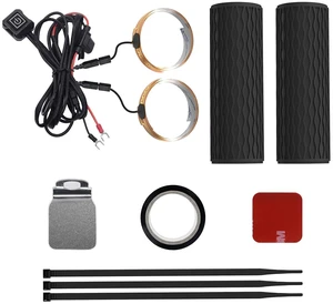 Heated Motorcycle Handlebar Grips 12V Silicone Wrap with Smart Switch 5-Level Adjustable Temperature, Memory Function, Waterproof, Anti-Slip Hand Warmers for All 12V Motorbikes Heated Motorcycle Handlebar Grips 12V Silicone Wrap with Smart Switch 5-Level Adjustable Temperature, Memory Function, Waterproof, Anti-Slip Hand Warmers for All 12V Motorbikes