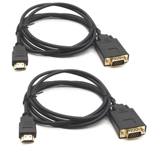 1.5m Standard HDMI-Compatible to VGA Cable Compatible with HDMI1.1/1.2/1.3 HDCP1.0/1.1/1.2 (2) 1.5m Standard HDMI-Compatible to VGA Cable Compatible with HDMI1.1/1.2/1.3 HDCP1.0/1.1/1.2 (2)