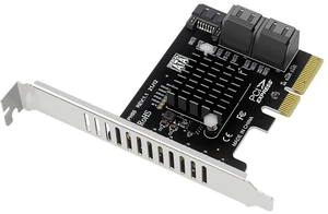 PH55 PCIe X4 to 5-Port SATA3.0 Expansion Card 6Gbps for Each SATA Port with Heatsink Support Soft RAID (with Full Height Baffle) PH55 PCIe X4 to 5-Port SATA3.0 Expansion Card 6Gbps for Each SATA Port with Heatsink Support Soft RAID (with Full Height Baffle)