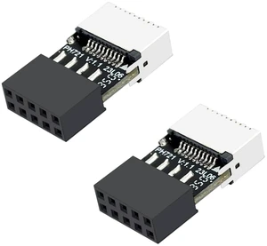 PH721 Motherboard USB2.0 9PIN to Type-E Adapter Male to Famale Connector USB C Front Panel Socket (2Pcs) PH721 Motherboard USB2.0 9PIN to Type-E Adapter Male to Famale Connector USB C Front Panel Socket (2Pcs)