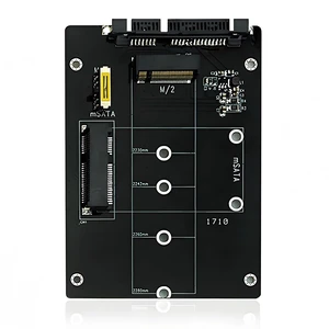 MSATA/M.2 NGFF to SATA3.1 Serial SSD Adapter Card 5GBps 2-in-1 Adapter Board Expansion Support M.2 NGFF B Key SSD 2230 2242 2260 2280 (MSATA/M.2 NGFF to SATA) MSATA/M.2 NGFF to SATA3.1 Serial SSD Adapter Card 5GBps 2-in-1 Adapter Board Expansion Support M.2 NGFF B Key SSD 2230 2242 2260 2280 (MSATA/M.2 NGFF to SATA)