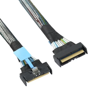 Slimline SAS MCIO SFF-8654 8i 74P PCIe 5.0 to MCIO 8654 High-Speed Server Cable (39.37, Inches) Slimline SAS MCIO SFF-8654 8i 74P PCIe 5.0 to MCIO 8654 High-Speed Server Cable (39.37, Inches)