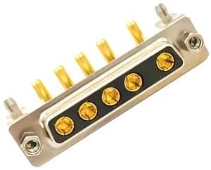 D Sub 5W5 Female PCB Connector Right Angle High Current Solder1Female D Sub 5W5 Female PCB Connector Right Angle High Current Solder1Female