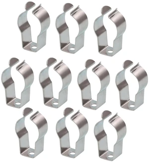 10Pcs T6 Tube Clamp Spring Steel Clips Heavy Duty and Convenient Tool Lamp Holder for Fixing LED Lights Fixtures Indoor Use (Stainless Steel Clips) 10Pcs T6 Tube Clamp Spring Steel Clips Heavy Duty and Convenient Tool Lamp Holder for Fixing LED Lights Fixtures Indoor Use (Stainless Steel Clips)