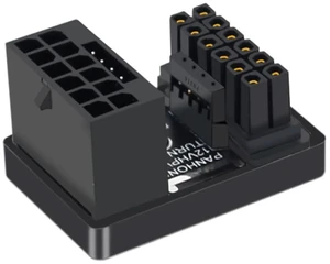 12VHPWR ATX3.0 12+4 16P to 16P Power Header 600W Male to Female PCIe5.0 Graphics Card Power Converter 180 Degree (A Type Black) 12VHPWR ATX3.0 12+4 16P to 16P Power Header 600W Male to Female PCIe5.0 Graphics Card Power Converter 180 Degree (A Type Black)
