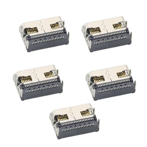 Oculink PCIe SFF-8612 42pin Horizontal SMT Connector, 4i Hard Drive Interface with 4-Leg Through-Hole Mount, 300 Mating Cycles (1) Oculink PCIe SFF-8612 42pin Horizontal SMT Connector, 4i Hard Drive Interface with 4-Leg Through-Hole Mount, 300 Mating Cycles (1)
