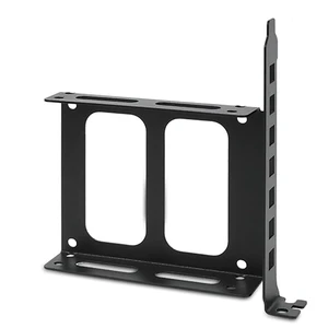 PC Case PCI Slot Hard Drive Mounting Bracket, 2.5"/3.5" SSD HDD Expansion Holder for Desktop Tower Metal PCI Bracket , Black (Full Height for 2.5in) PC Case PCI Slot Hard Drive Mounting Bracket, 2.5"/3.5" SSD HDD Expansion Holder for Desktop Tower Metal PCI Bracket , Black (Full Height for 2.5in)