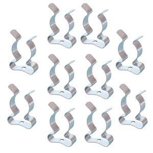 10Pcs Spring Steel Clips LED Tube Clamp Heavy Duty and Convenient Tool Lamp Holder for Fixing LED Lights Fixtures Indoor Use (25mm) 10Pcs Spring Steel Clips LED Tube Clamp Heavy Duty and Convenient Tool Lamp Holder for Fixing LED Lights Fixtures Indoor Use (25mm)