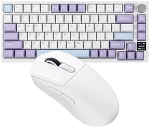 Ajazz AK820 Pro 75% Wireless Mechanical Keyboard with TFT Smart Display&Knob+NEX Lite Wireless Gaming Mouse w/Screens & RGB Charging Dock Ajazz AK820 Pro 75% Wireless Mechanical Keyboard with TFT Smart Display&Knob+NEX Lite Wireless Gaming Mouse w/Screens & RGB Charging Dock