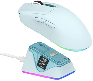 NEX Lite Wireless Gaming Mouse w/Screens & RGB Charging Dock