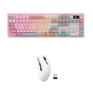 Aula S102 PRO Membrane Gaming Keyboard w/TFT Screen & Volume Knob+Click Lite Wireless Gaming Mouse Aula S102 PRO Membrane Gaming Keyboard w/TFT Screen & Volume Knob+Click Lite Wireless Gaming Mouse