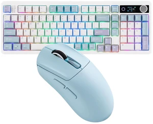 TH99 PRO 96% Mechanical Keyboard with Screen & Knob+NEX Lite Wireless Gaming Mouse w/Screens & RGB Charging Dock TH99 PRO 96% Mechanical Keyboard with Screen & Knob+NEX Lite Wireless Gaming Mouse w/Screens & RGB Charging Dock